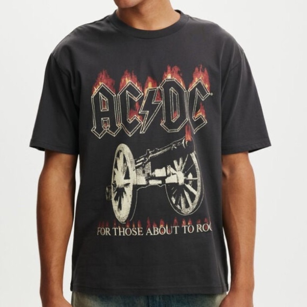 AC/DC For Those About to Rock Graphic Tee NWT Small Unisex